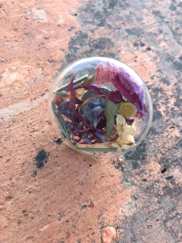 Bague ronde multi fleurs