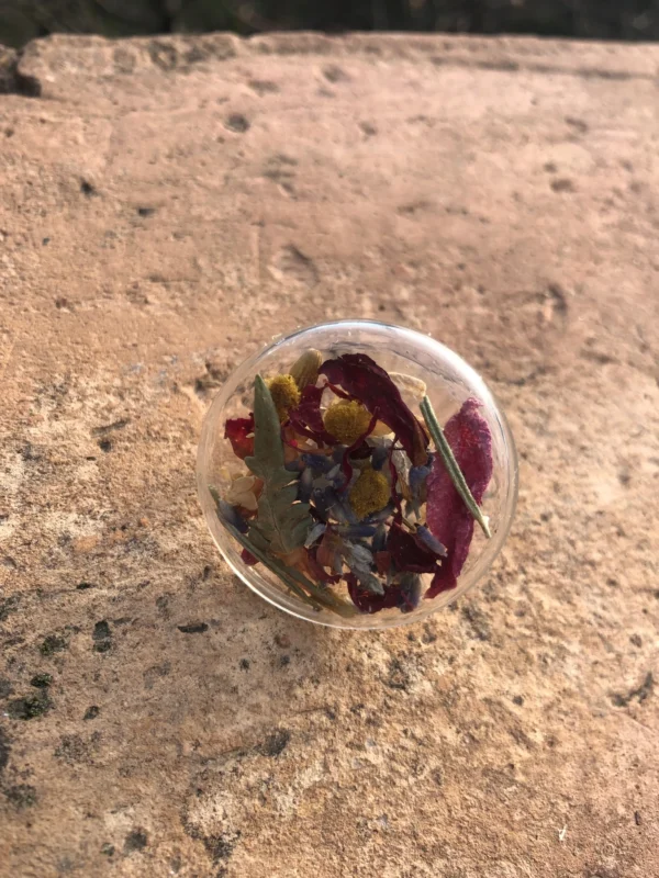 Bague ronde multi fleurs