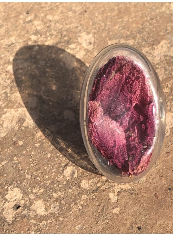 Bague cabochon Pivoine